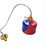 Outdoor Camping Gas Tank Refill Converter Connector Adjustable Gas Cartridge Refill Valve Adapter, Camping Gas Tank Refill Converter