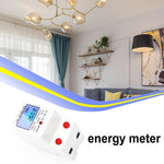 عداد سكة متعدد الوظائف أحادي الطور DDM15SD مع شاشة LCD بإضاءة خلفية، 5 (20) أمبير، 5 (32) أمبير، 10 (40) أمبير، 15 (60) أمبير، 20 (80) أمبير، 5 (80) أمبير