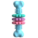 BG5056 TPR Pet Chewing Toys Bone Shape Dog Teething Stick, BG5056 (Blue), BG5056 (Pink), BG5056 ( Green)