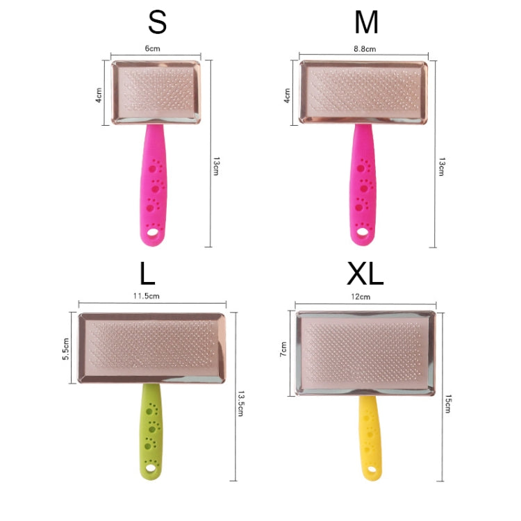 BG-W1347 Pet Hair Removal Massage Comb Dog Cleaning Tools, Random Color Delivery, S, M, L