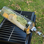 Upgrade With Handle BBQ Cage Stainless Steel  Barbecue Basket, 30cm+Handle 18cm