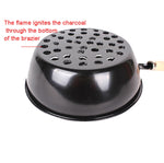 Outdoor Wood Burning Tool Portable Stove Charcoal Burner Pot, Charcoal Burner Pot