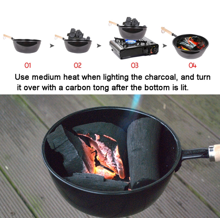 Outdoor Wood Burning Tool Portable Stove Charcoal Burner Pot, Charcoal Burner Pot