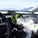 F612 5W Car Rotatable Turntable Silent Fan