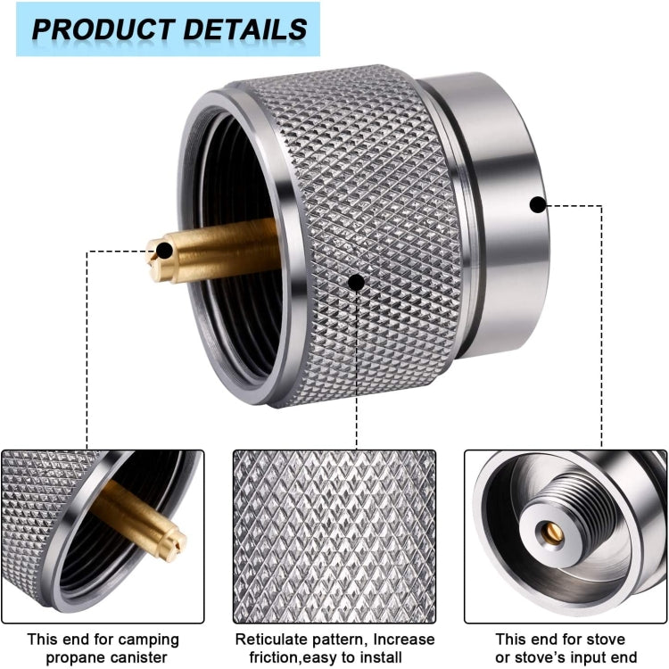 Portable Camping Stove Propane Tank Adapter American Standard Gas Burner Conversion Head, American Standard Gas Burner