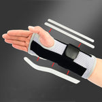 Breathable Wrist Support Splint Wrist Brace Protector Band Arthritis Carpal Tunnel Hand Sprain Tendinitis Wristband, 3 aluminum plates