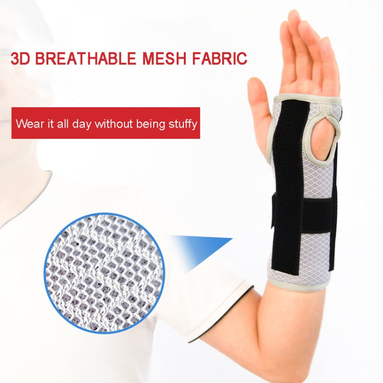 Breathable Wrist Support Splint Wrist Brace Protector Band Arthritis Carpal Tunnel Hand Sprain Tendinitis Wristband, 3 aluminum plates