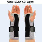 Breathable Wrist Support Splint Wrist Brace Protector Band Arthritis Carpal Tunnel Hand Sprain Tendinitis Wristband, 3 aluminum plates