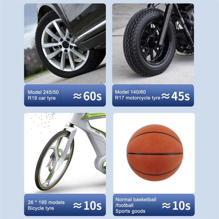 Small Portable Car Air Pump Tire Inflator for Motorcycle Bicycle, SUITU ST-9620A Wired Model, SUITU ST-9620B Wireless, SUITU ST-9620C  Wireless Power Bank