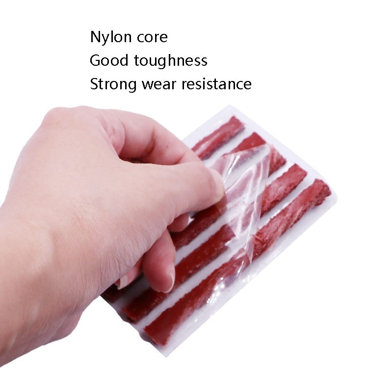 5pcs /Pack Long Car Fast Tire Patch Adhesive Strips Motorcycle Bike Adhesive Strip Tire Repair Tools, 10sets Long