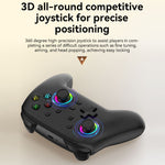 Wireless Bluetooth Somatosensory Vibration Gamepad for Nintendo Switch/Switch PRO, Black Gold, White Green, Black, White