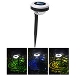 مصباح أرضي خارجي يعمل بالطاقة الشمسية بمصدر ضوء LED مزدوج، JG04801 ضوء ملون، JG04802 ضوء ملون، JG04803 لهب، JG04804 لهب