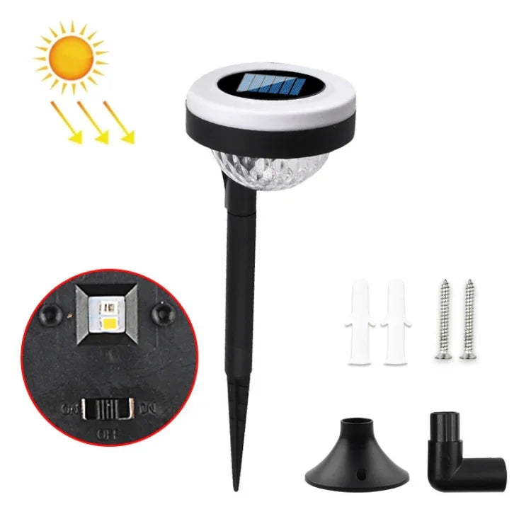 مصباح أرضي خارجي يعمل بالطاقة الشمسية بمصدر ضوء LED مزدوج، JG04801 ضوء ملون، JG04802 ضوء ملون، JG04803 لهب، JG04804 لهب