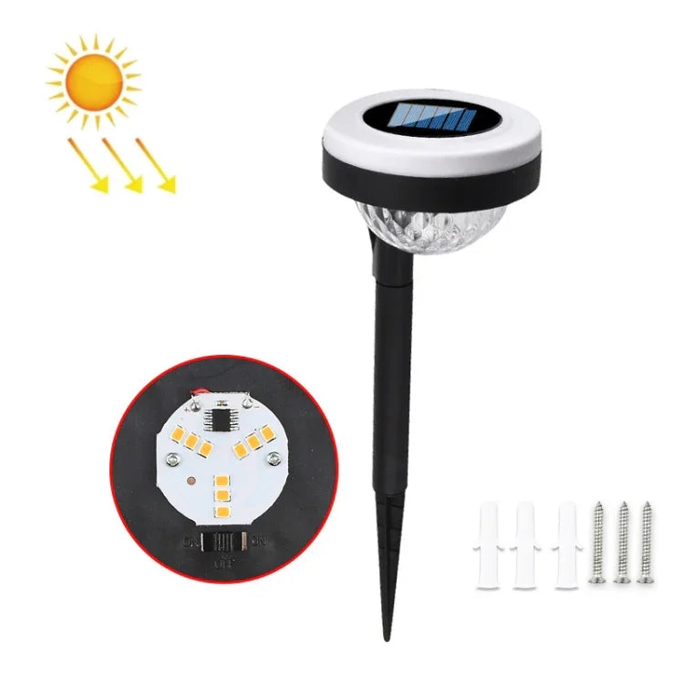مصباح أرضي خارجي يعمل بالطاقة الشمسية بمصدر ضوء LED مزدوج، JG04801 ضوء ملون، JG04802 ضوء ملون، JG04803 لهب، JG04804 لهب