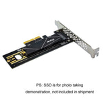 2pcs M.2 Riser Card NVMe SSD to PCI-E X4 4.0 GEN4