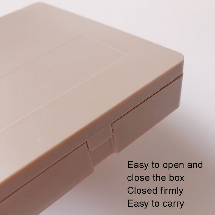 5pcs/Set Medium Portable Makeup Brush Set With Mirror Mini Multifunctional Makeup Brush, Brown, Rose Red, Pink, Fluorescent Green