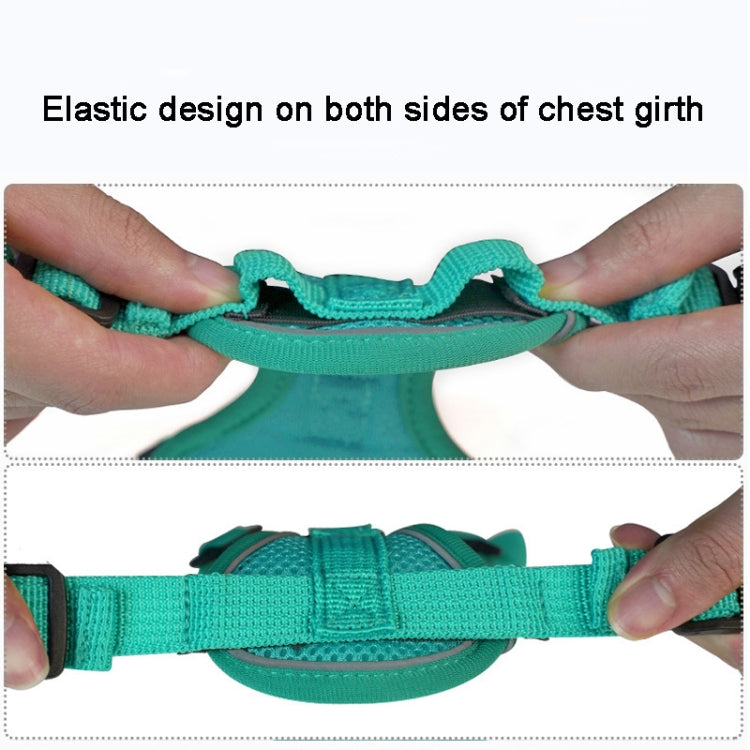 Pet Vest Harness + Traction Rope Set Reflective Breathable Dog Cat Harness, S, M, L, XL