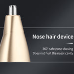 5 In 1 Haircut Digital Display Water Washing Shaver Nose Hair Electric Push Shear Set, LK-881 5 In 1 (Gold), LK-881 5 In 1 (Silver)