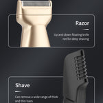 5 In 1 Haircut Digital Display Water Washing Shaver Nose Hair Electric Push Shear Set, LK-881 5 In 1 (Gold), LK-881 5 In 1 (Silver)