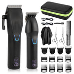 Men Electric Haircutting Tools Set Sculpting Electric Clipper, LM-2027 2 In 1 (Black), LM-2027 2 In 1 (Gold)