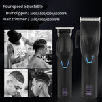 Men Electric Haircutting Tools Set Sculpting Electric Clipper, LM-2027 2 In 1 (Black), LM-2027 2 In 1 (Gold)