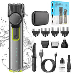 IPX5 Waterproof Men Multi-Functional Barber 4 In 1 Shaver Nose Hair Set USB Charging Push, 677 4 In 1