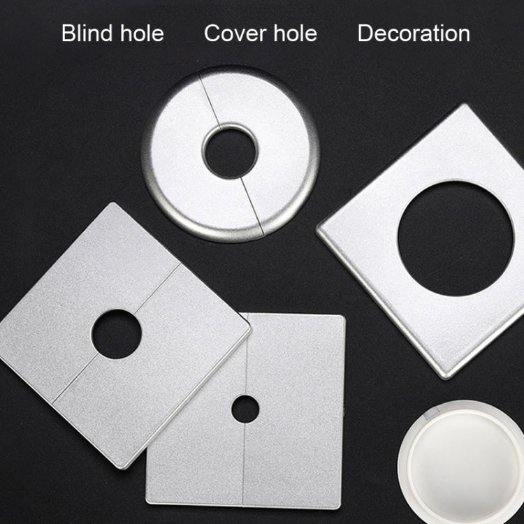 Square Air Conditioning Hole Decoration Cover Wall Hole Plug, Split 5cm White, Split 5cm Gold, Split 5cm Silver, 9cm White, 9cm Gold, 9cm Silver