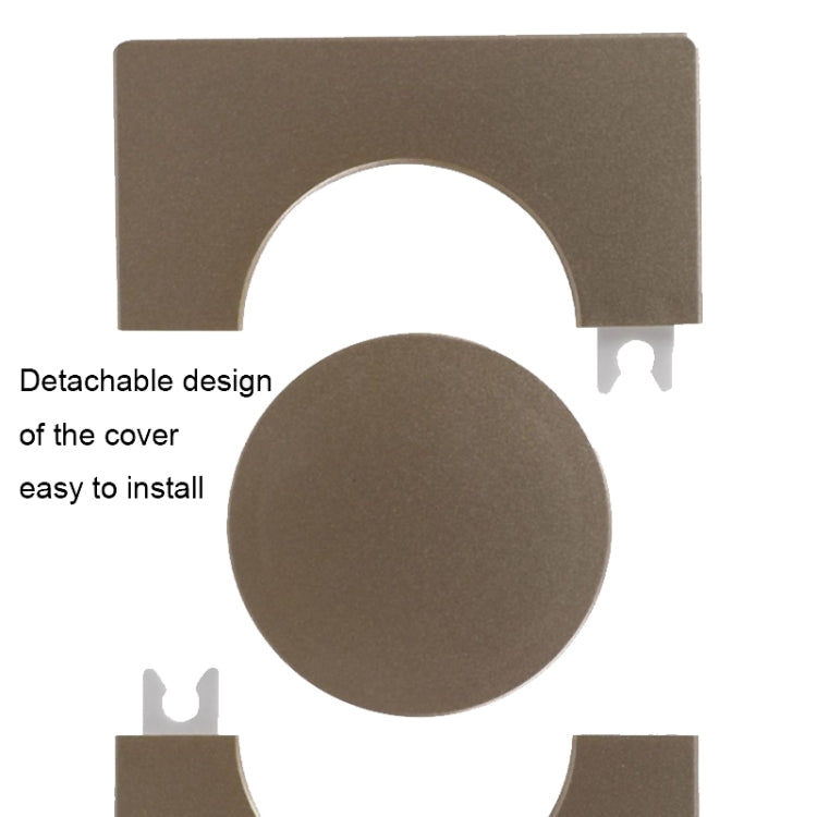 Square Air Conditioning Hole Decoration Cover Wall Hole Plug, Split 5cm White, Split 5cm Gold, Split 5cm Silver, 9cm White, 9cm Gold, 9cm Silver