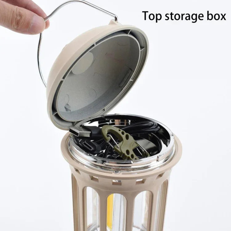 Battery Model COB Portable Outdoor Camping Lamp Atmosphere Tent Lamp Retro Lamp, Battery Small Green, Battery Small Black, Battery Small Beige, Battery Small Red, Battery Large Beige, Battery Large Black, Battery Large Green, Battery Large Red