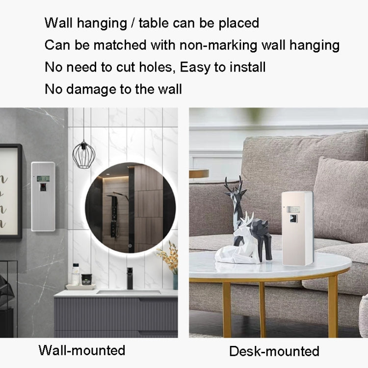 Anti-Corrosion Stainless Steel Panel LCD Digital Display Intelligent Automatic Fragrance Sprayer, LCD (Black Titanium), LCD (Titanium Gold), LCD (Brushed)