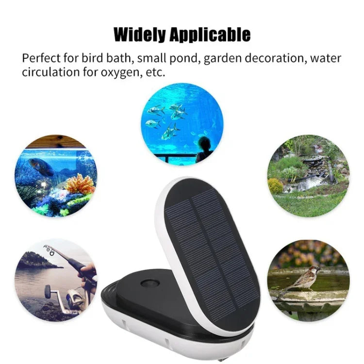 Outdoor Portable Solar Oxygen Pump Aquarium Flip Cover Solar Oxygen Pump, Solar Oxygen Pump