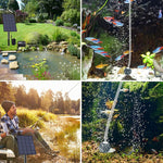 5V/2.5W Solar Direct Drive Aeration Pump Battery Free Solar Drive Oxygen Pump DC Fish Pond Aerator, Fish Pond Aerator