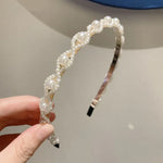 Sweet Pearl Headband Retro Versatile Hair Accessories, 1A, 2B, 3C, 4, 5, 6, 7, 8, 9, 10, 11, 12, 13, 14, 15, 16, 17, 18, 19, 20