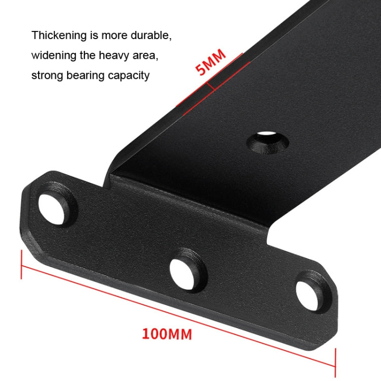 5mm Thick Triangular Bracket Bookshelf Partition Plate, 150mm Black, 200mm Black, 250mm Black, 300mm Black, 150mm White, 200mm White, 250mm White, 300mm White