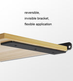 5mm Thick Triangular Bracket Bookshelf Partition Plate, 150mm Black, 200mm Black, 250mm Black, 300mm Black, 150mm White, 200mm White, 250mm White, 300mm White