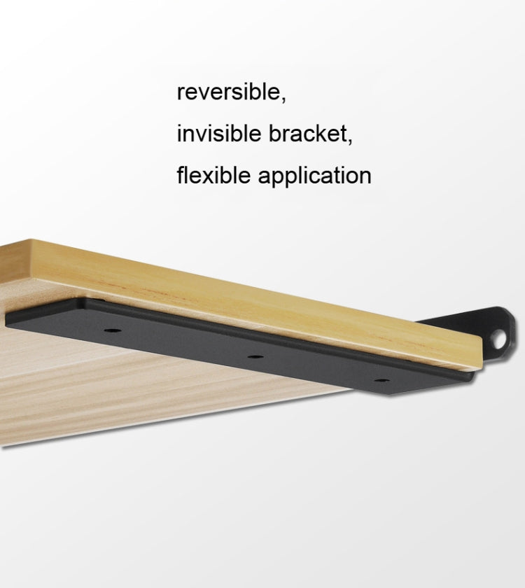 5mm Thick Triangular Bracket Bookshelf Partition Plate, 150mm Black, 200mm Black, 250mm Black, 300mm Black, 150mm White, 200mm White, 250mm White, 300mm White