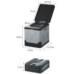 Car Folding Portable Toilet Outdoor Emergency Mobile Toilet, Dark Grey, Army Green, Pure Black