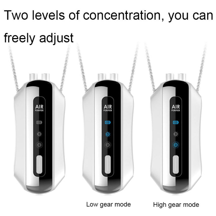 Portable Negative Ion Air Purifier Home Hanging Neck Purifier, Chain Style (White), Chain Style (Black), Rope Style (White), Rope Style (Black)