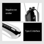 Portable Negative Ion Air Purifier Home Hanging Neck Purifier, Chain Style (White), Chain Style (Black), Rope Style (White), Rope Style (Black)