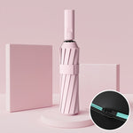 60 Bone Sunny Rain Dual-use Automatic Umbrella Wind-resistant Reinforced Sunshade UV Sun Umbrella, 60 Bones