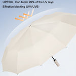 60 Bone Sunny Rain Dual-use Automatic Umbrella Wind-resistant Reinforced Sunshade UV Sun Umbrella, 60 Bones