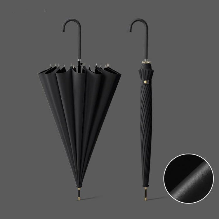 16 Bone Automatic Long Handle Double Sunny And Rain Dual Use Umbrella, With Waterproof Cover Beige, With Waterproof Cover Black, With Waterproof Cover Purple, With Waterproof Cover Green, With Waterproof Cover White, With Waterproof Cover Matcha       ...