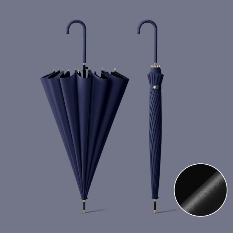 16 Bone Automatic Long Handle Double Sunny And Rain Dual Use Umbrella, With Waterproof Cover Beige, With Waterproof Cover Black, With Waterproof Cover Purple, With Waterproof Cover Green, With Waterproof Cover White, With Waterproof Cover Matcha       ...