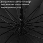 16 Bone Automatic Long Handle Double Sunny And Rain Dual Use Umbrella, With Waterproof Cover Beige, With Waterproof Cover Black, With Waterproof Cover Purple, With Waterproof Cover Green, With Waterproof Cover White, With Waterproof Cover Matcha       ...