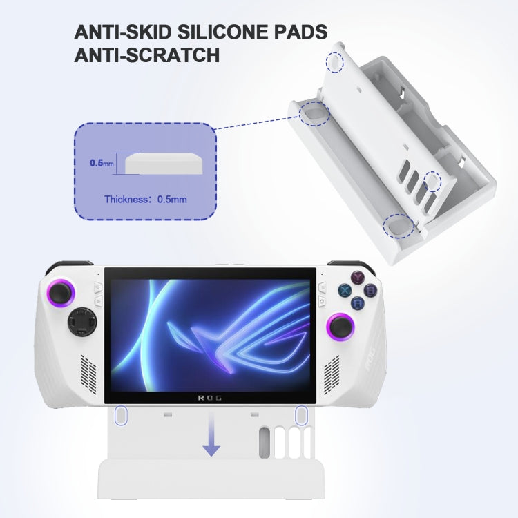 Support de bureau JYS à 3 vitesses et angle réglable pour ASUS ROG Ally/Steam Deck/Switch