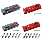 Woodworking Multi-Angle Chamfering Adjustable Depth Hand Planer, Black Planer, Red Planer, Black + 6 Blades, Red + 6 Blades