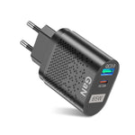 65W GaN Mobile Phone Charger PD Fast Charge Computer Adapter, Black EU Plug, Black UK Plug, Black US Plug, Black AU Plug, Black KR Plug, White EU Plug, White UK Plug, White US Plug, White AU Plug, White KR Plug