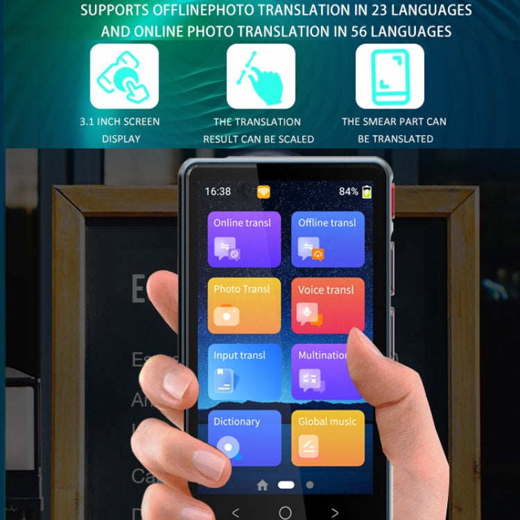 P40 Multi-country Smart Translator Simultaneous Interpretation Photo Offline Translation Recording to Translation, P40 (Black), P40 (White)