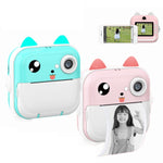 Children Instant Camera Mini Thermal HD Printer Video Photo Digital Camera, Standard  Blue, Standard Pink, 16G  Pink, 16G Blue, 32G  Pink, 32G Blue