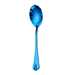 Stainless Steel Water Droplet Shell Spoon Ice Cream Spoon Coffee Mixing Spoon, Stainless Steel Color, Gold, Rose Gold, Colorful, Blue, Black